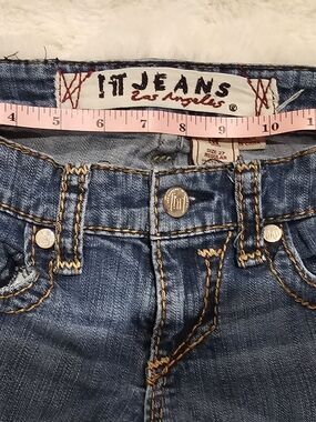 IT Jeans Los Angeles Flap Pocket Bootcut Jeans Size 27 Medium Wash Stretch Denim